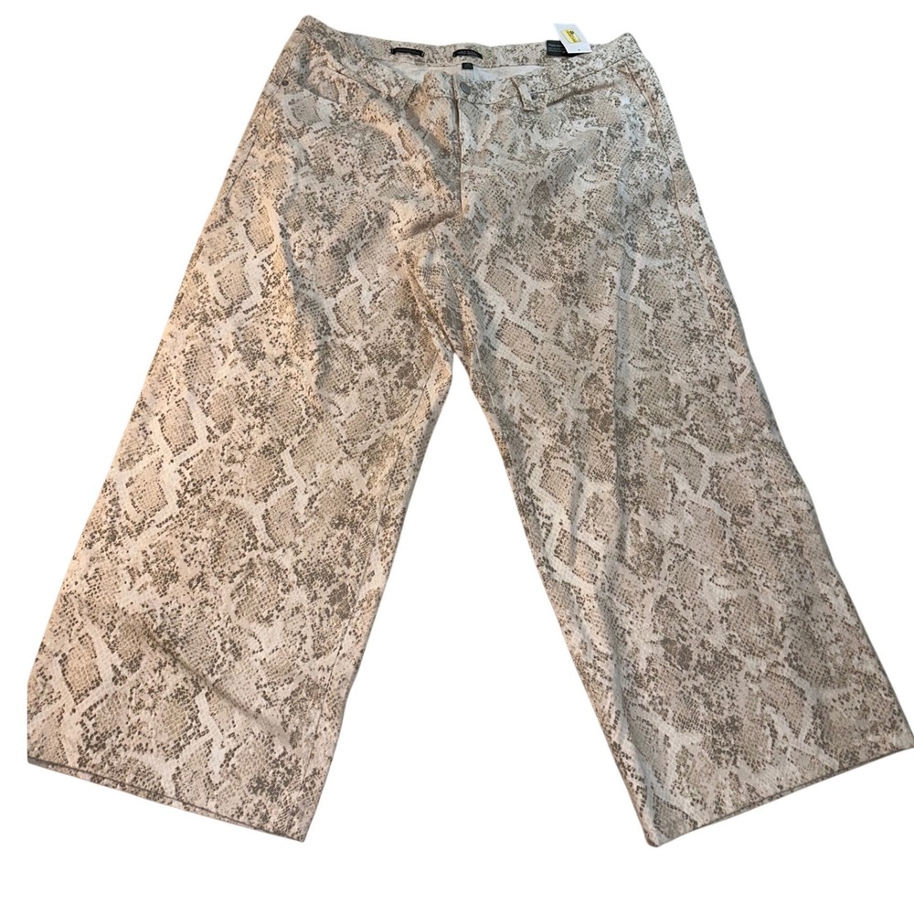 Wild Fable Snakeskin Print Low Rise Baggy Jeans Wide Leg Rigid Denim Womens 17R